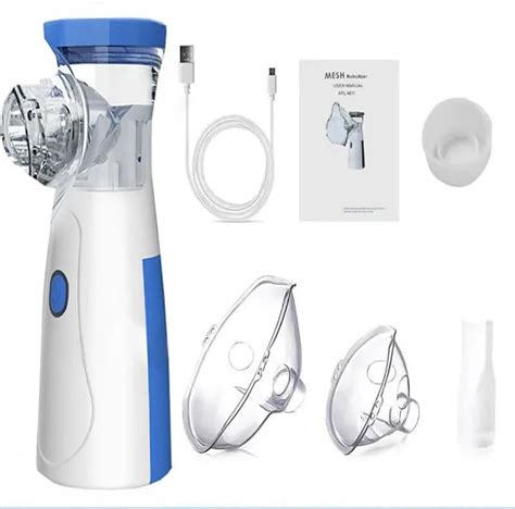 (Pack of 1) Portable Mesh Nebulizer for Steam Inhalation | Compact Cool ...