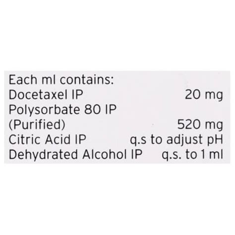 Daxotel 20 MG Injection (0.5): Uses, Side Effects, Price & Dosage ...