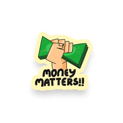 Money matters laptop sticker – The Gareeb Store