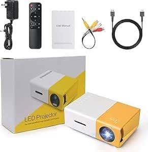 Projector, 400LM Portable Mini Home Theater LED Projector with Remote ...