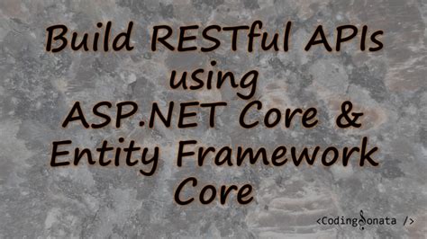 Create API Using Asp.net Core by Learning Never Ends 的图像结果