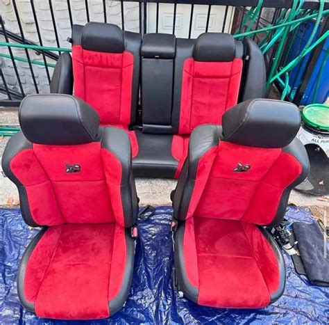 Dodge Charger Scatpack Seats Red / Black Alcatara Seats For sale | Dodge Charger Daytona Forum