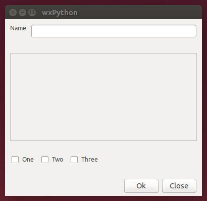 Python User Interface 的图像结果