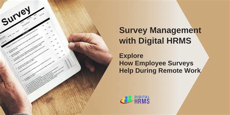 Survey Management with Digital HRMS: Significance of Employee Surveys ...