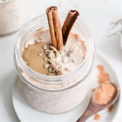Cinnamon Overnight Oats with Cottage Cheese - The Dizzy Cook