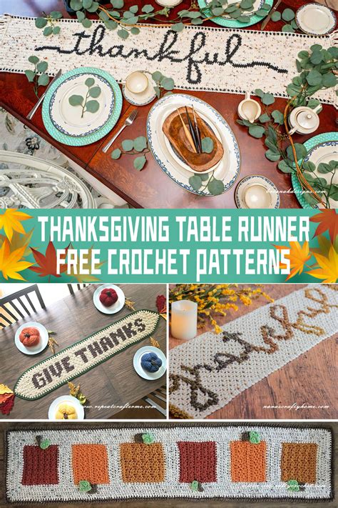 Thanksgiving Table Runner Patterns Free 的图像结果