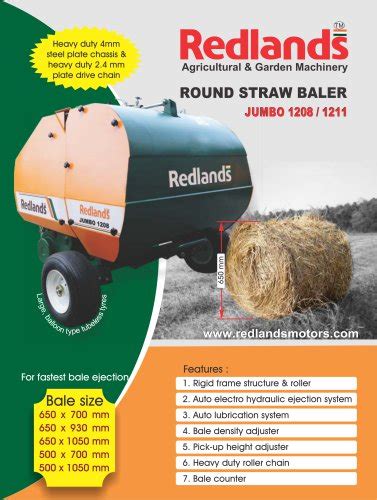 Round Straw Balers SBA, Jumbo Series - Redlands Ashlyn Motors Plc - PDF ...