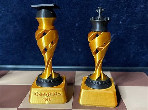 3D Printed Chess Trophy / Grad Gift Award - Etsy