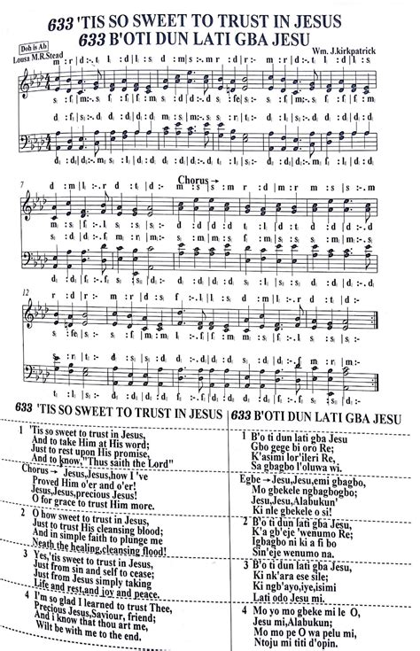 'Tis So Sweet to Trust in Jesus - Nigerian Christian Songs
