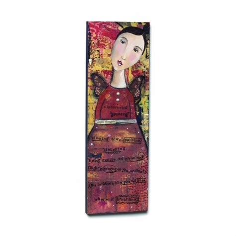 Kelly Rae Roberts Gentle Thoughts Wall Art, 8 by 24-Inch : Amazon.in