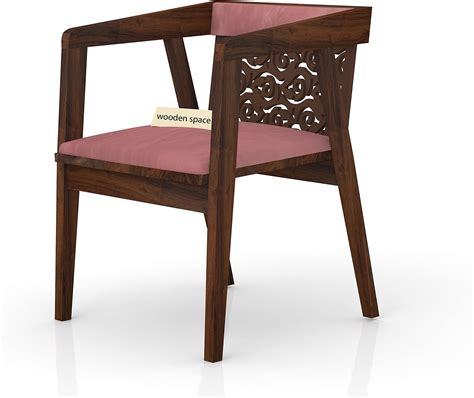 WOODEN SPACE Vintage Arm Chair with Pure Saghwan (Rosewood) Wood & Pure ...