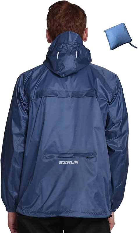 Buy Men's Waterproof Hooded Rain Jacket Windbreaker Lightweight ...
