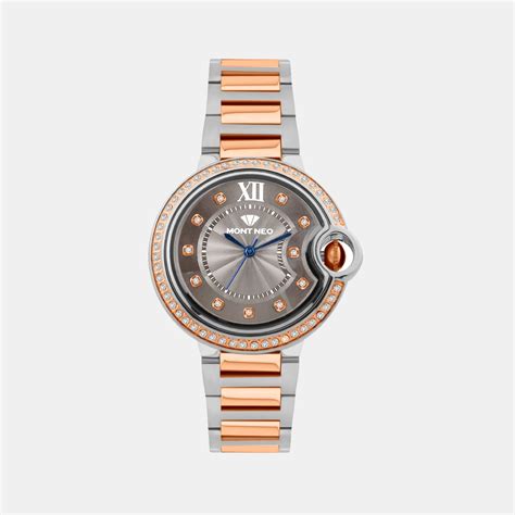 Women Quartz Grey Dial Analog Metal Watch 4510B-M1315 – Mont Neo