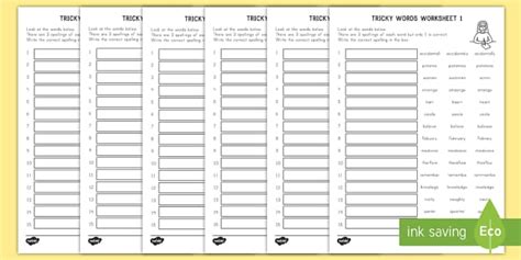 Tricky Words List | Educational Resources | Twinkl USA