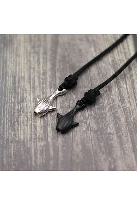 Whale Shark bracelet with colored cord Pulsera Marinera Silver Blue