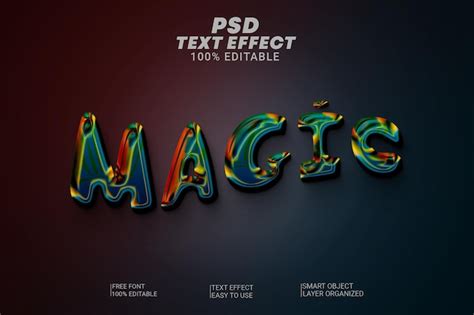 Psd creative magic text effect | Premium PSD