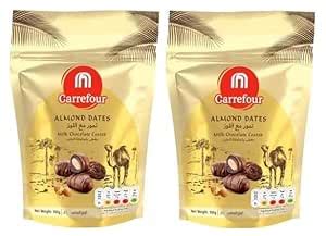 Carrefour Almond Dates Milk Chocolate Coates 100gm (Pack Of 2) : Amazon ...
