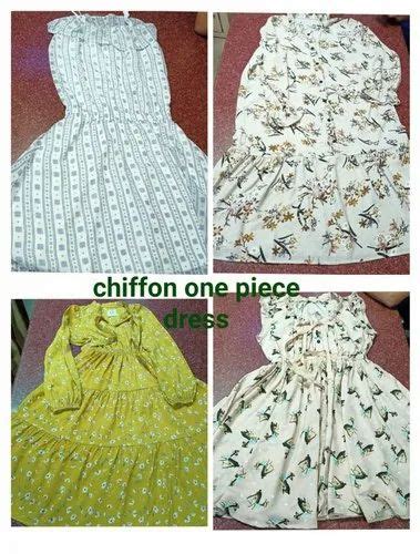 Ladies Dress - Imported One-time Used Second-hand Western Chiffon Dress ...