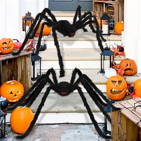 Amazon.com: Baisoo Halloween Giant Spider Decorations Outdoor: 2 Pack 5 ...