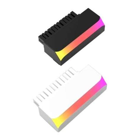 90 Degree 5V ARGB 24Pin Motherboard Power Supply Connector for PC Build ...