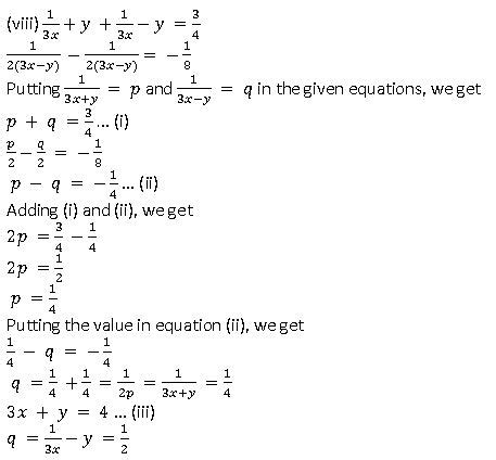 NCERT Solutions for Class 10 Maths Chapter 3 Pair of Linear Equations ...