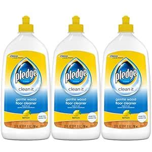 Pledge Gentle Wood Floor Cleaner, Lemon, 27 fl oz, 3 ct : Amazon.in ...
