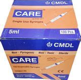 CARE Syringe with needle 10ml, Single use Syringes 25 Pcs Medical ...