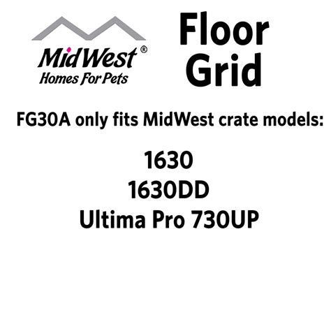 MidWest FG30A Metal Dog Crate Floor Grid, Black, Medium, 29"L x 22"W x ...