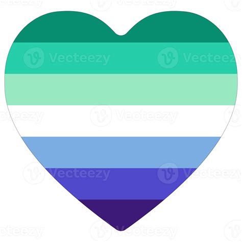 Gay Men Pride Flag in shape. LGBT pride flag. 37388056 PNG