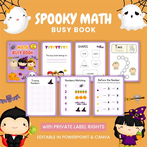 Spooky Math Busy Book - The Little Raindrops Club