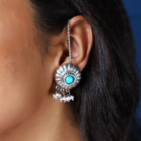 Kumbha Earstuds – Avyaktaa: Online Silver Jewelry