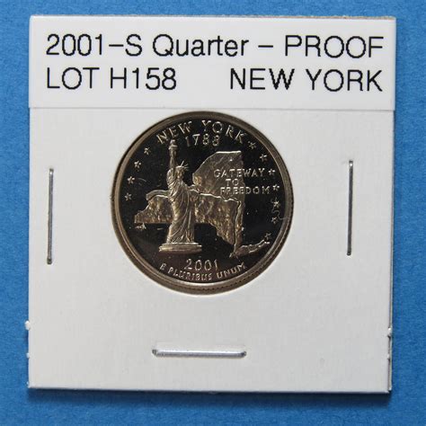 2001-S NEW YORK STATE QUARTER (PROOF QUARTER) LOT H158 - For Sale, Buy ...