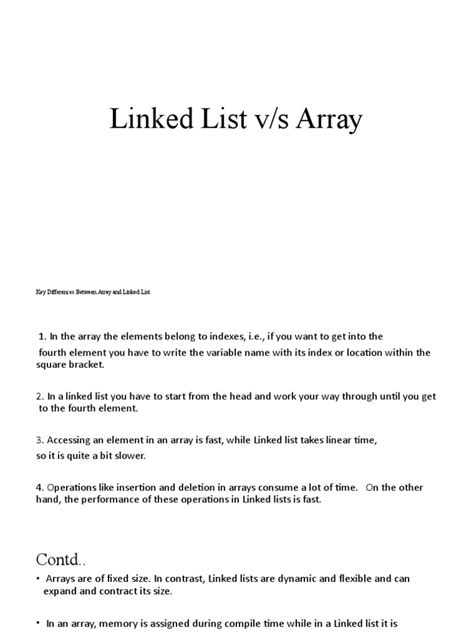 Linked Lists vs Array 的图像结果