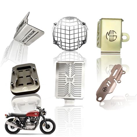 MOTO GENIUS Stainless Steel Accessories Kit for RE Interceptor 650 | R