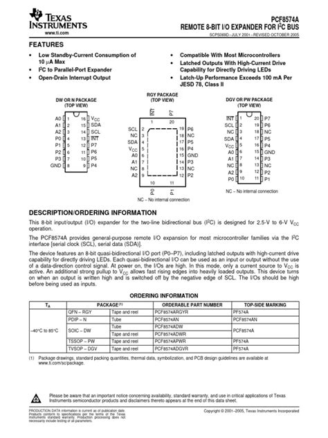 Image result for Arduino I2C Bus PCF8574