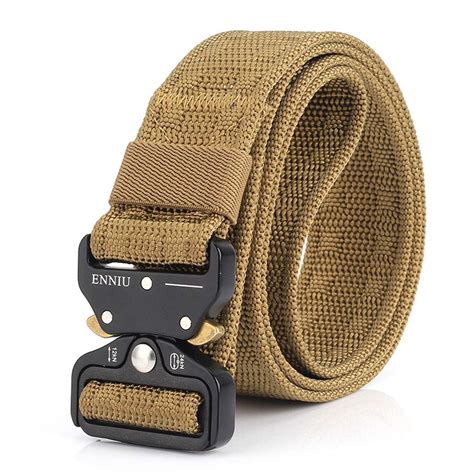 Buy TopDesign Tactical Belt for Men, Nylon Military Style Belt Nylon ...