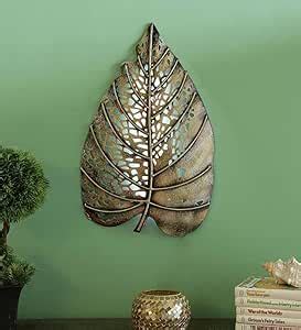 Trinity Craft Iron Small Peepal Leaf With Led Wall Art, Hanging for ...
