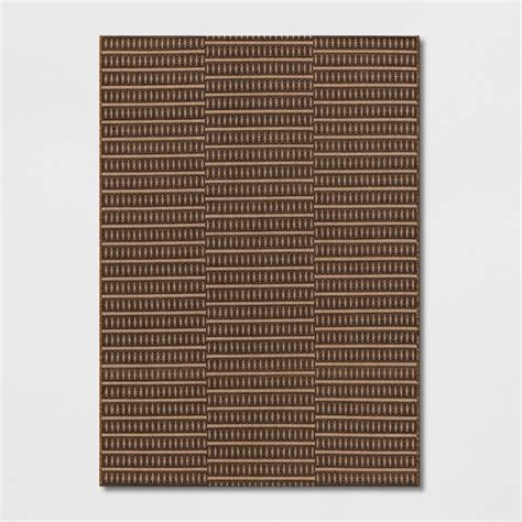 Buy Tan Shifted Geo Stripe Outdoor Rug Online India | Ubuy