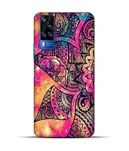 AURA Flower Mandala Glitter Background | Printed Hard Back Case and ...