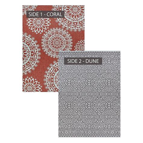 Couristan OUTDURABLE 2 X 3 Coral-dune Indoor/Outdoor Floral/Botanical ...