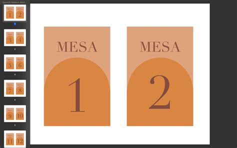 Buy Números De La Mesa Modernos Y Abstractos En Español // Modern ...