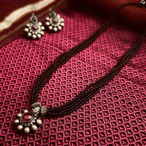 साज घाट मंगळसूत्र + कानातले | Saaj Ghat Mangalsutra + Earrings ...