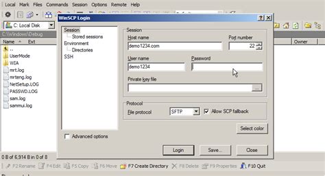 Image result for Configuration WinSCP