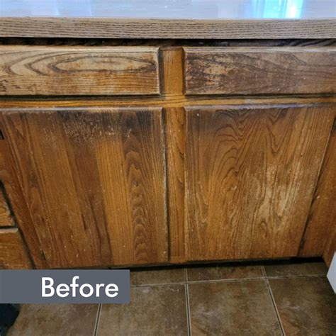 Restaining Oak Kitchen Cabinets Before And After | Besto Blog