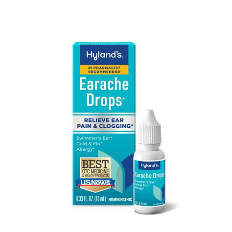 Hyland's Earache Drops, Natural Relief of Earaches & Clogging from ...