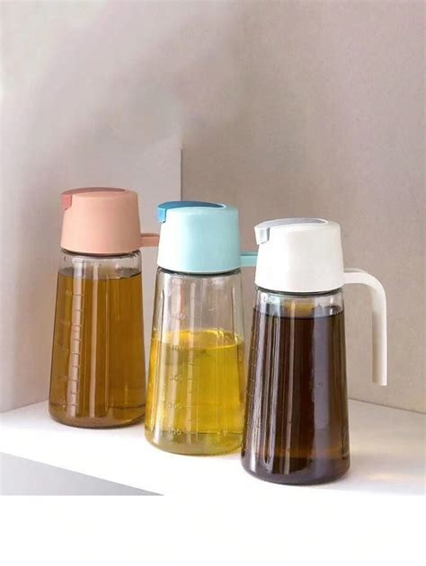 1 Stück automatisch öffnende und schließende Glasölflasche mit ...