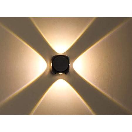 Mufasa 12-Watts Up-Down 4 Way Outdoor LED Outdoor Waterproof IP54 Wall ...