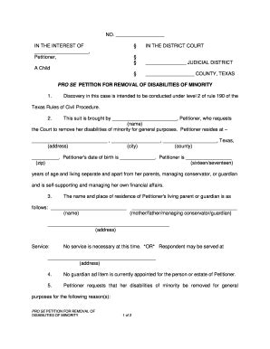 2021-2026 Form AZ Petition For Emancipation Of A Minor Fill Online ...