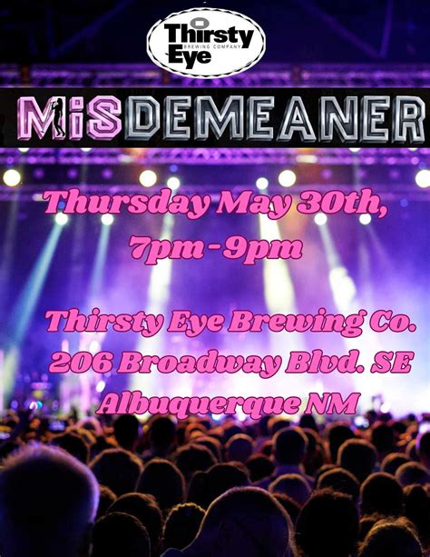 MisDemeaner rocks Thirsty Eye Brewing , Thirsty Eye Brewing Company ...