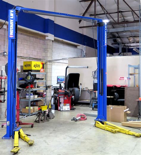 Rotary Lift SPOA10N500 Asymmetrical Two Post Car Hoist 10,000 lb. Cap ...